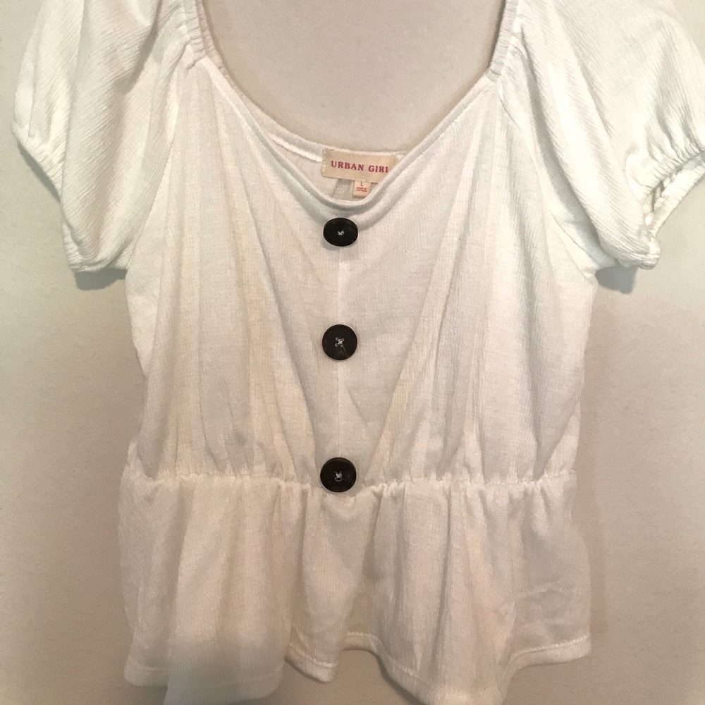 White crop top